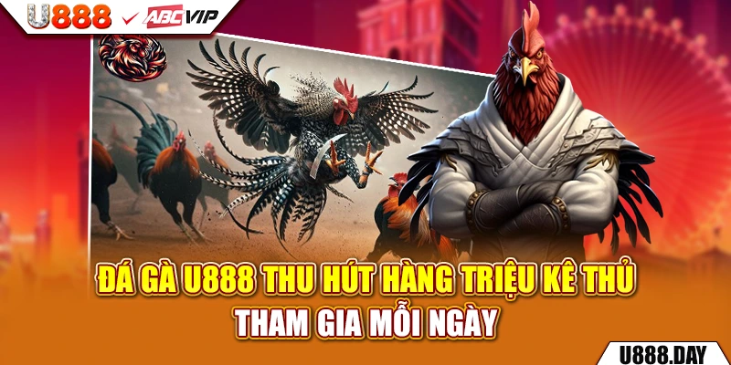 Đá Gà U888 thu hút hàng triệu kê thủ tham gia mỗi ngày 